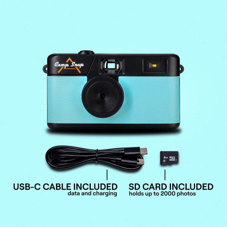 Screen-Free Digital Camera: Seaglass Blue