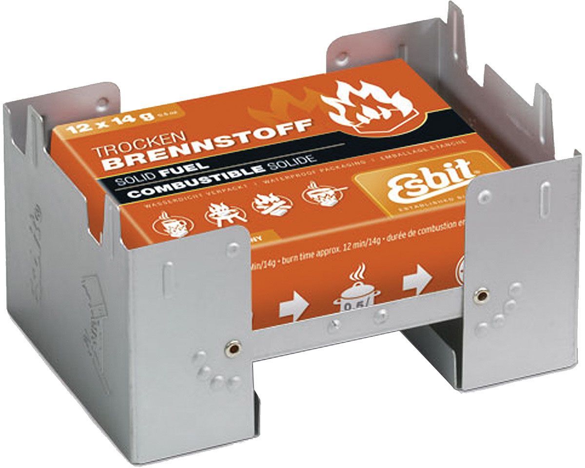 Large Pocket Stove & 12 Solid Fuel Tablets (14g)