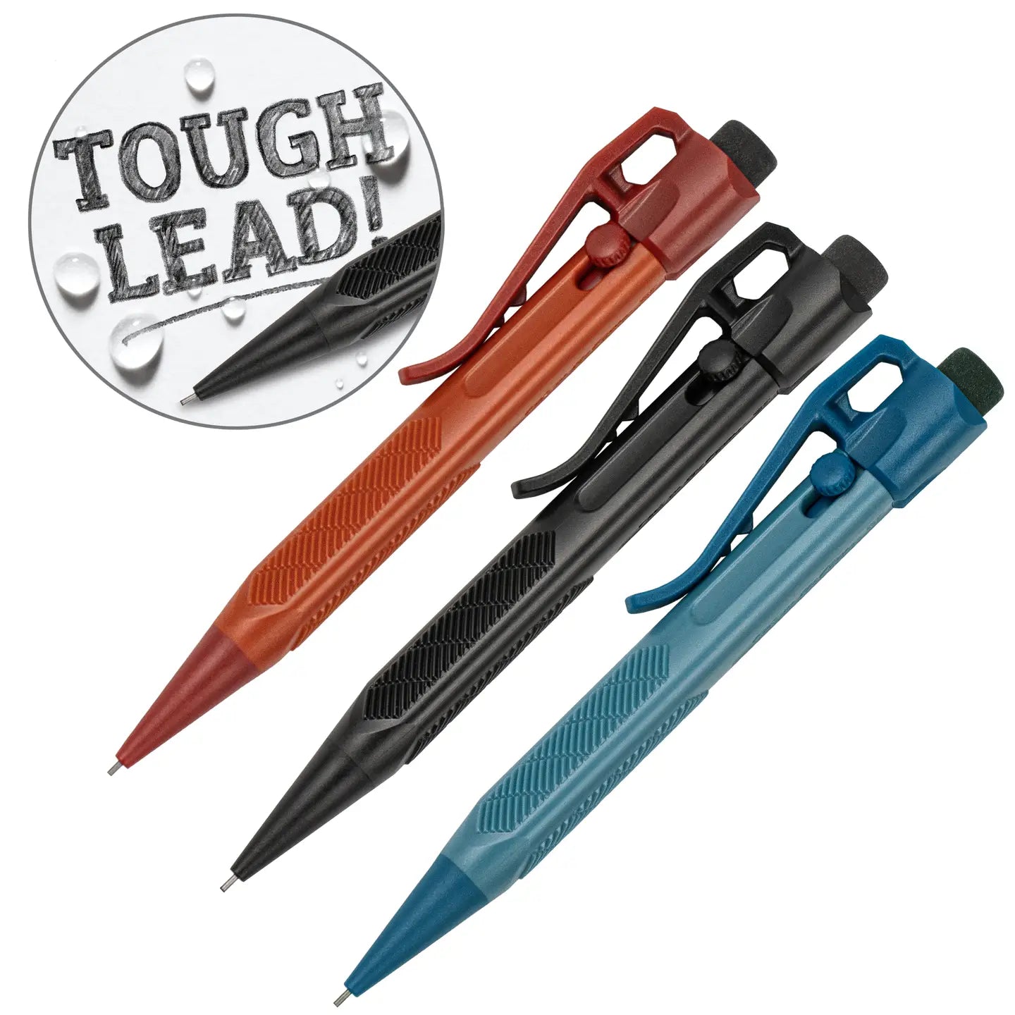 Weatherproof Mini Slide-Click Pencil - 3 Pack