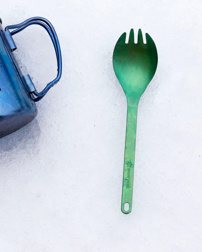 Titanium Spork Green