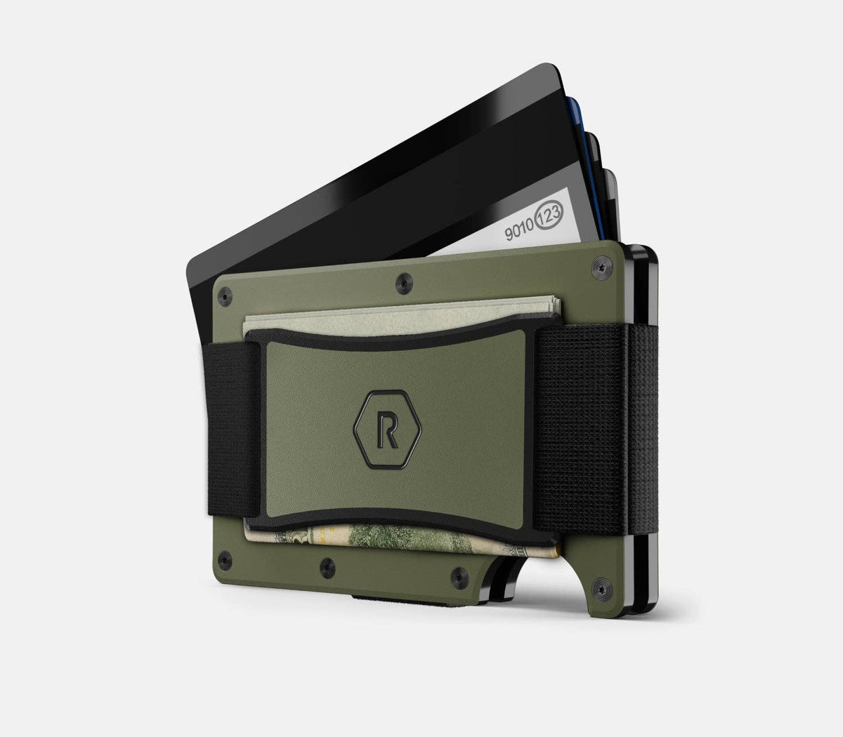 Ridge Wallet 2.0 - Matte Olive with Cash Strap