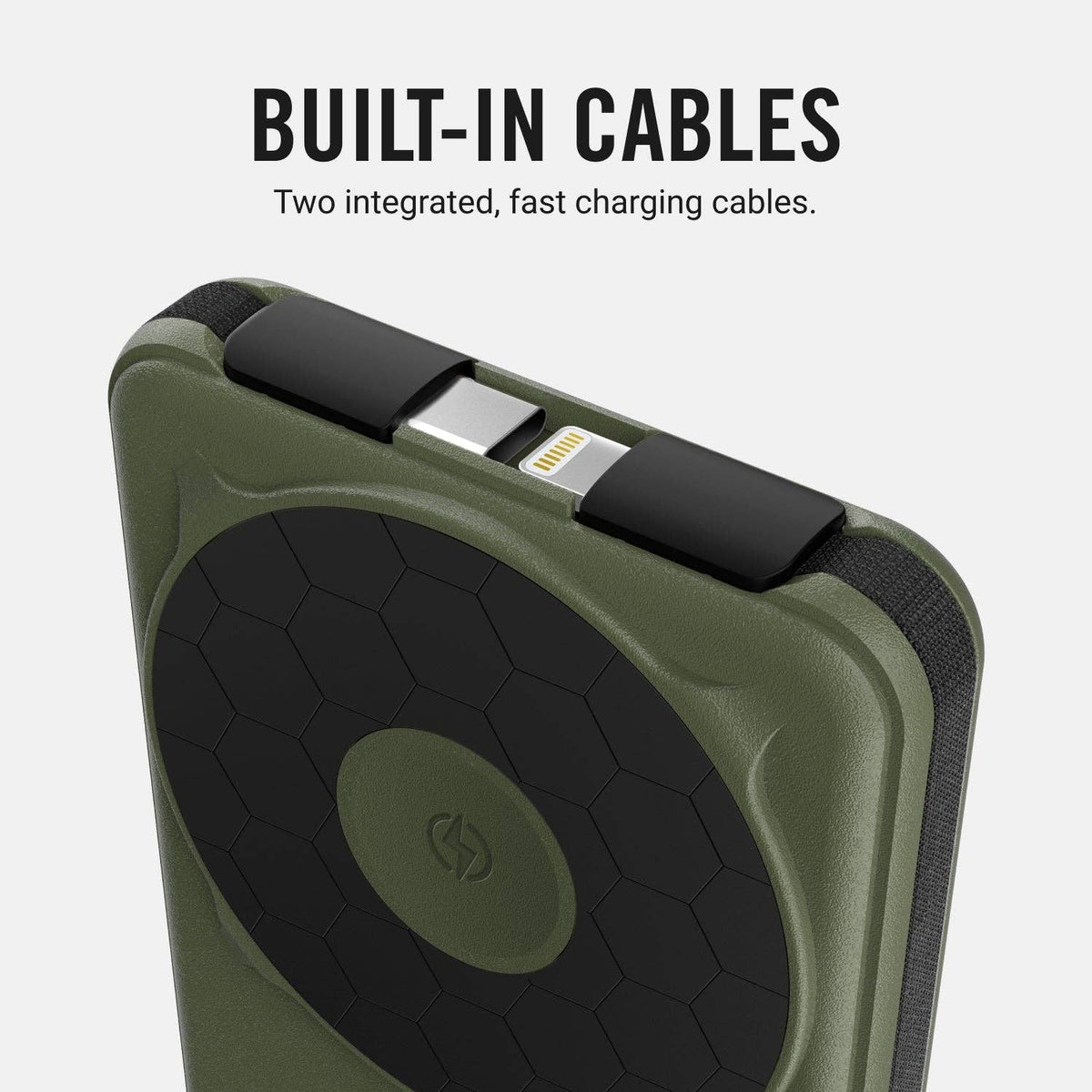 Ridge Power Bank - 10k mAh - Matte Olive