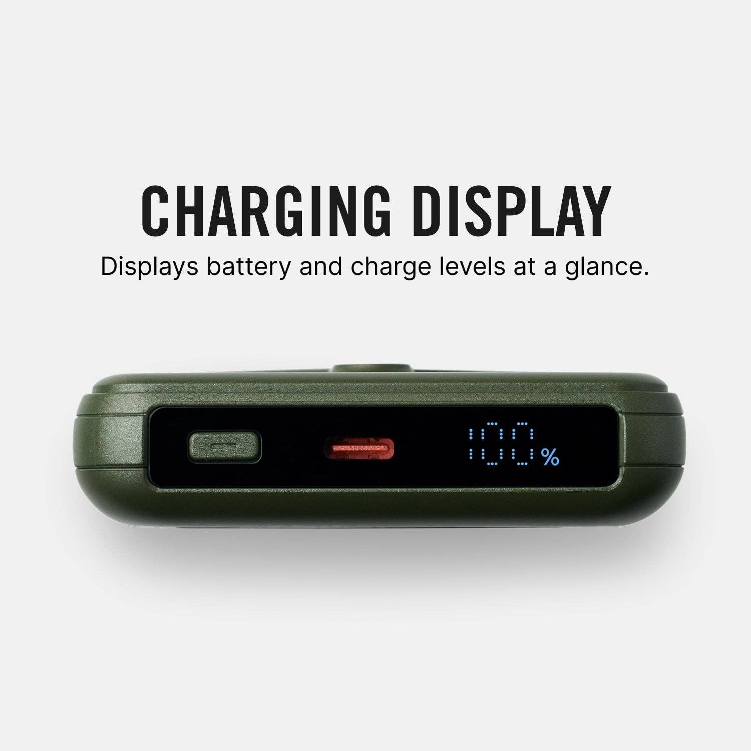 Ridge Power Bank - 10k mAh - Matte Olive