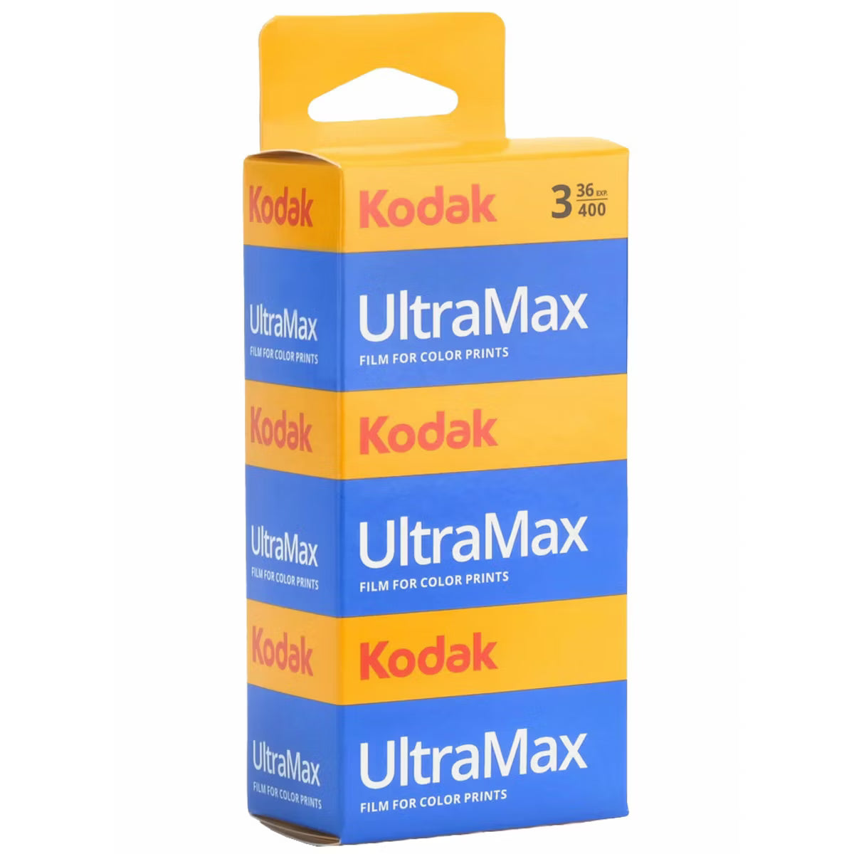 Kodak UltraMax 400 Color Negative Film, 36 Exposures - 3 Pack