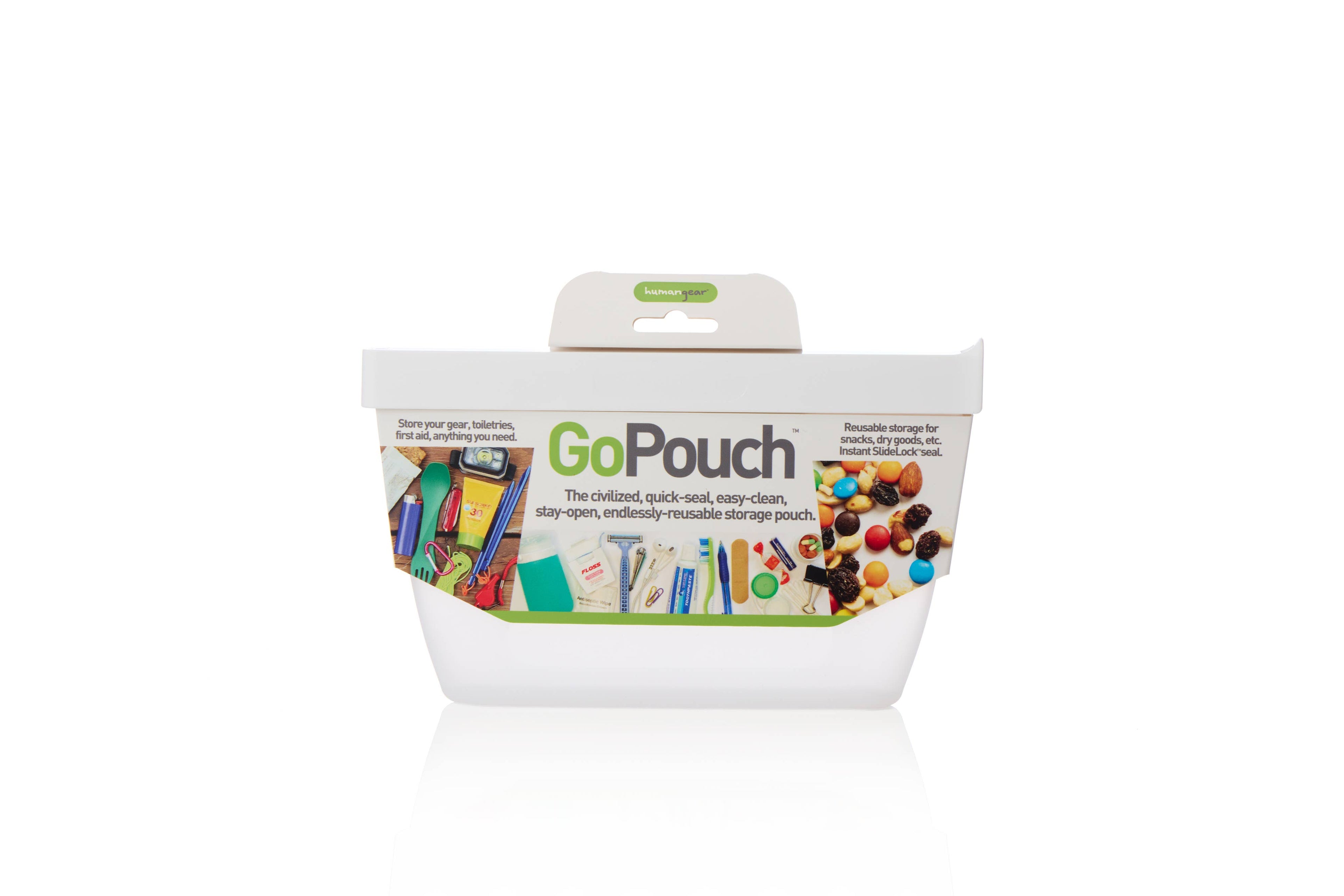 GoPouch Reusable Silicone Bag- Clear / Small