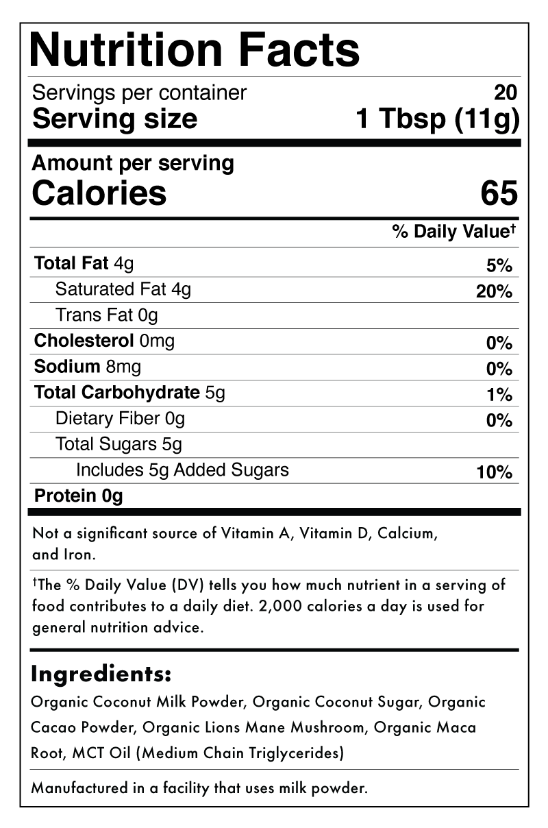 Cacao Vegan Coconut Creamer