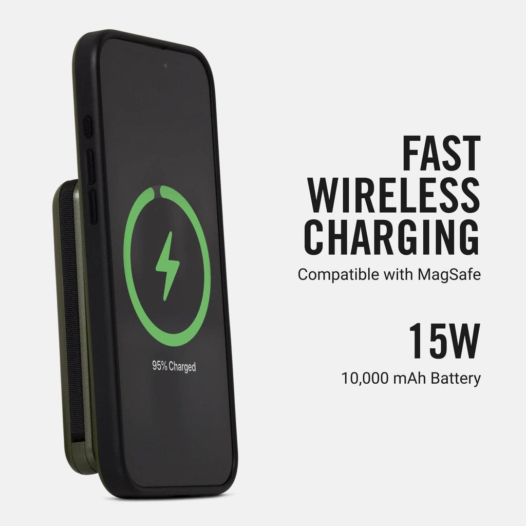 Ridge Power Bank - 10k mAh - Matte Olive