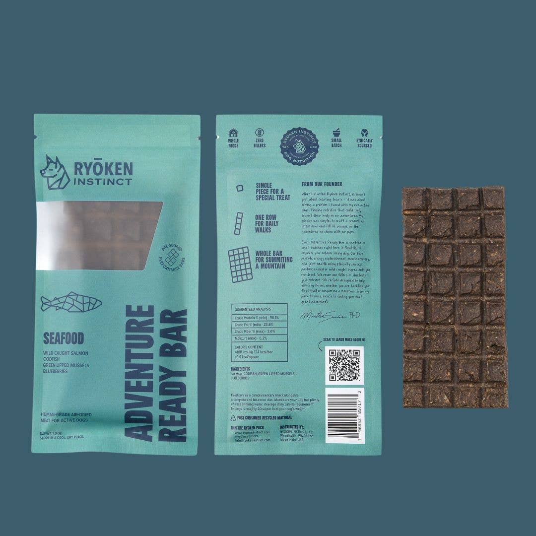 Seafood Treat & Snack Bar for Active Dogs