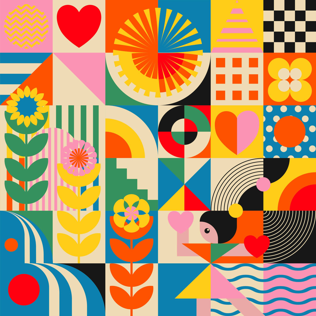 Kids Bandana designed by Jen Du: Bigger (16")