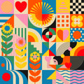 Kids Bandana designed by Jen Du: Bigger (16")