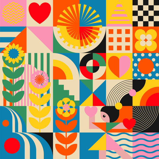 Kids Bandana designed by Jen Du: Bigger (16")