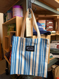 Small Tote - Blue/White