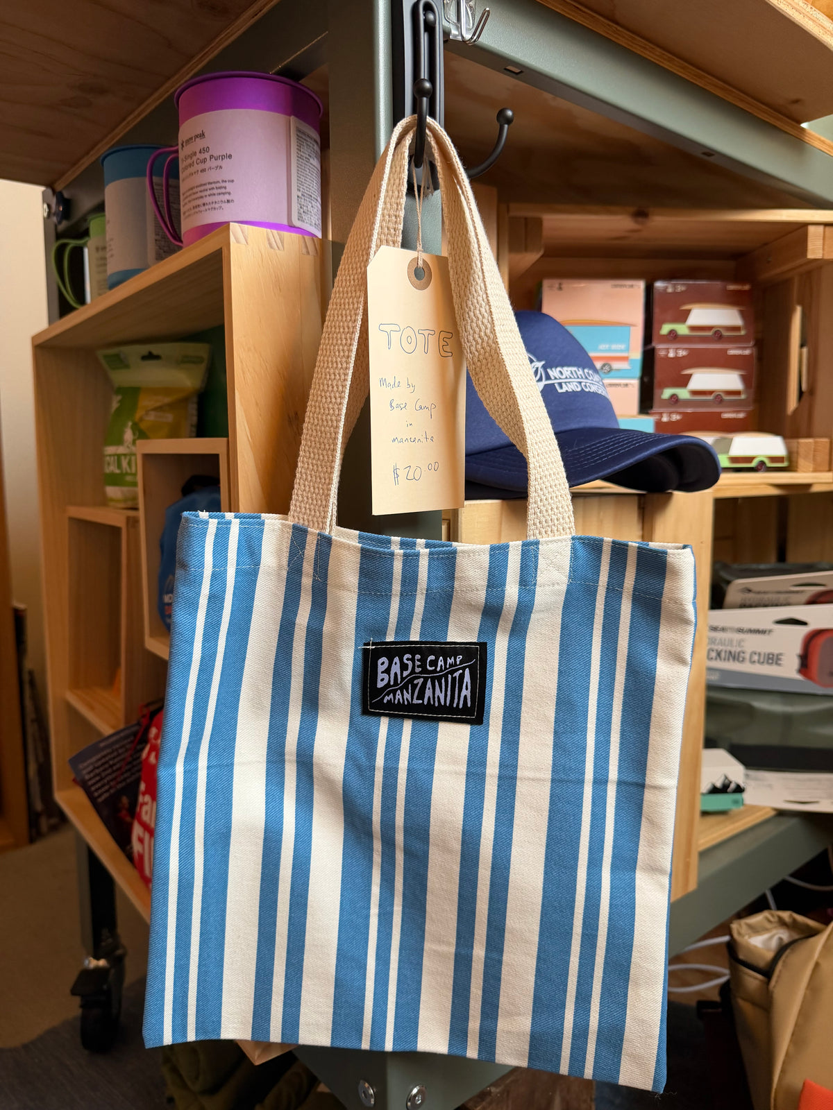 Small Tote - Blue/White