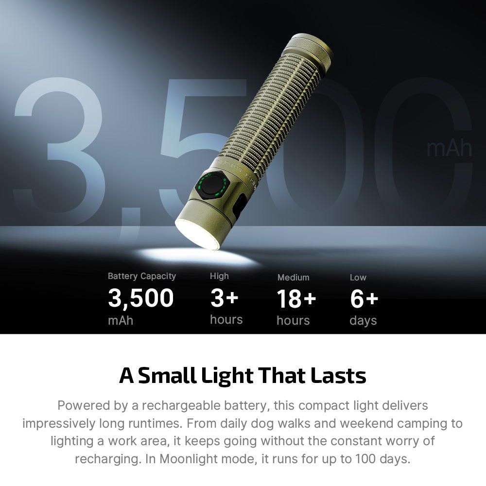 Baton Ultra Flashlight - Olive Green