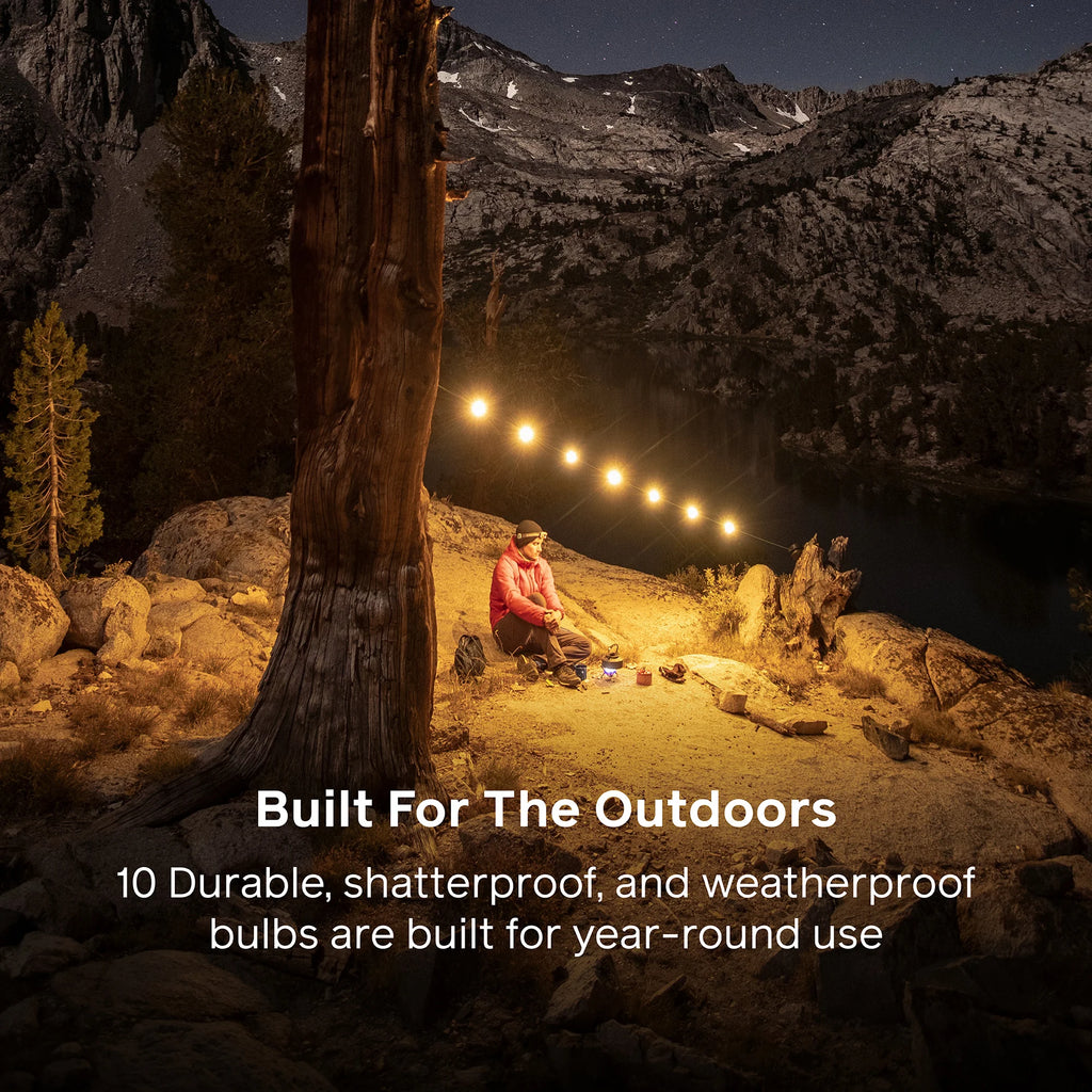 Solar String Lights - 18' Warm White