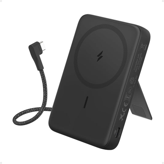Zolo Magnetic Power Bank (10K, 30W, Built-in USB-C Cable)