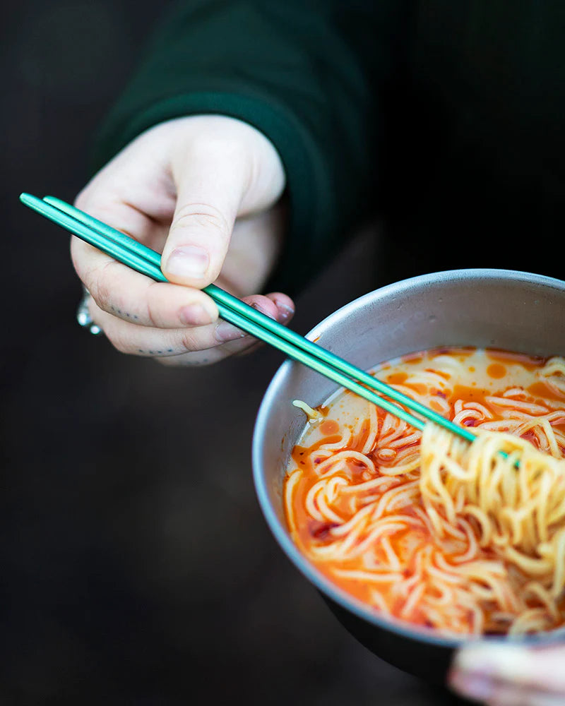 Anodized Titanium Chopsticks - Green