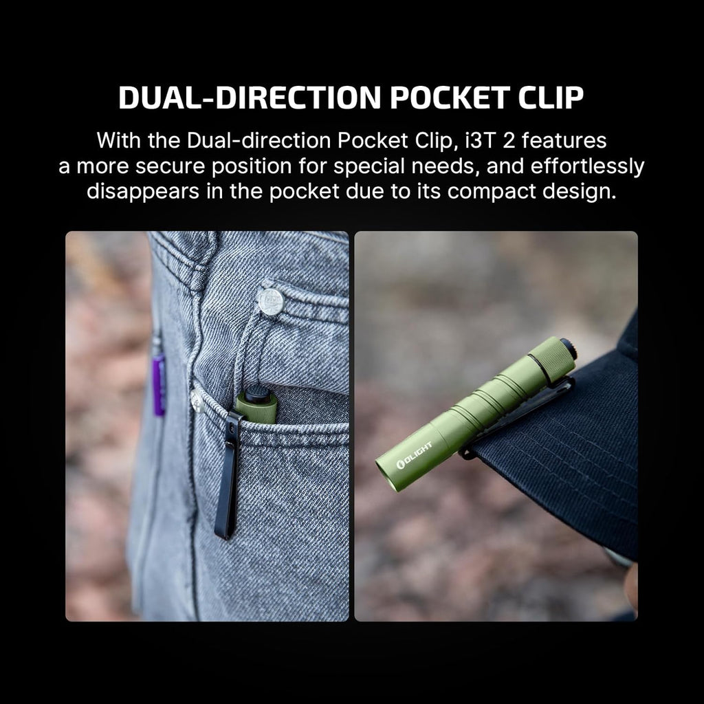 I3T 2 EOS Pocket EDC Flashlight - Green