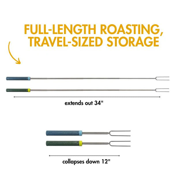 Extendable Roasting Forks - 2 Pack