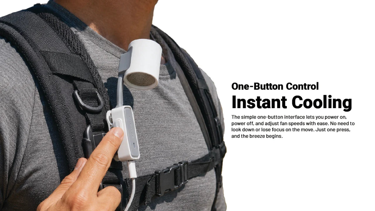 Clip-on Fan - Lightweight, Outdoor (Requires External Power Source)