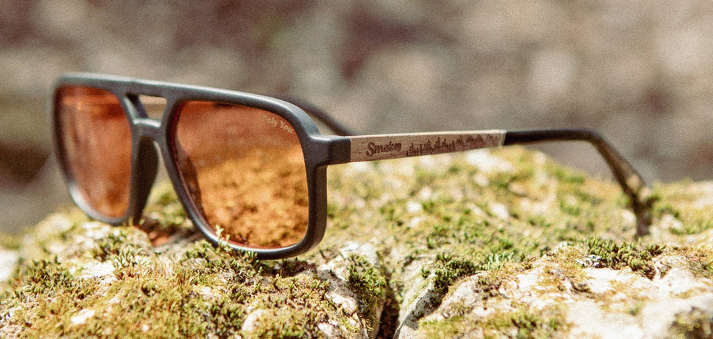 Glacier “Smokey Bear” Sunglasses - Matte Black / HD Plus Polarized Amber