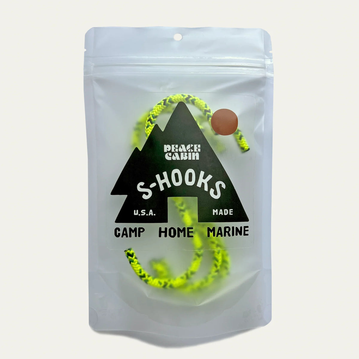 Utility Hanging Hooks - 4 Pack - Neon Safety
