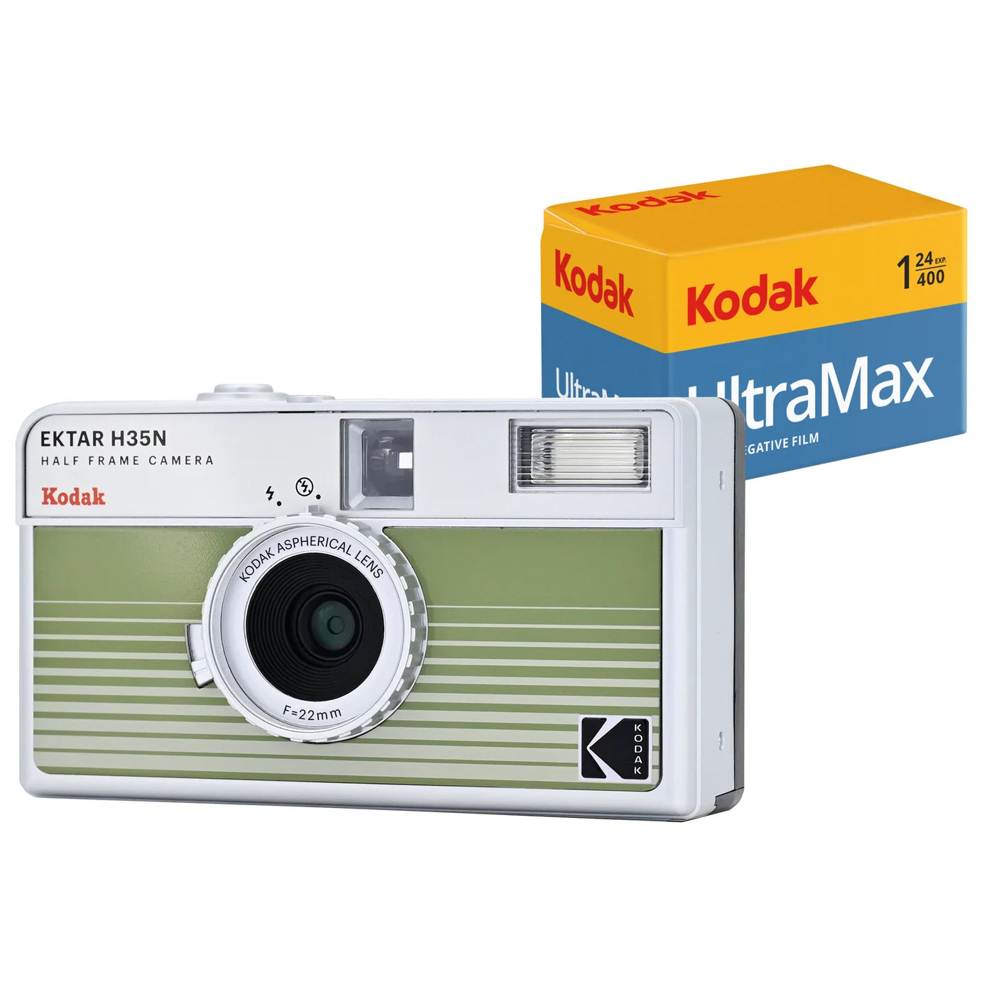 EKTAR H35N Half-Frame Film Camera Bundle w/ 35mm Roll Film