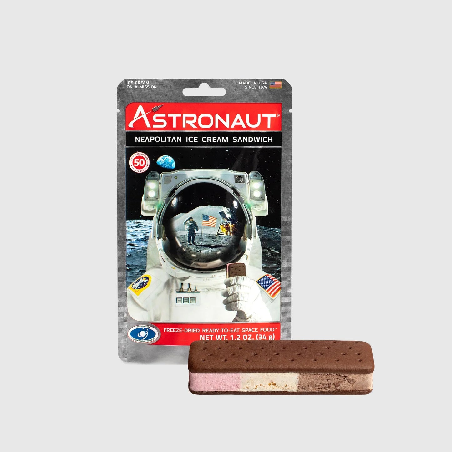 Astronaut Neapolitan Ice Cream Sandwich