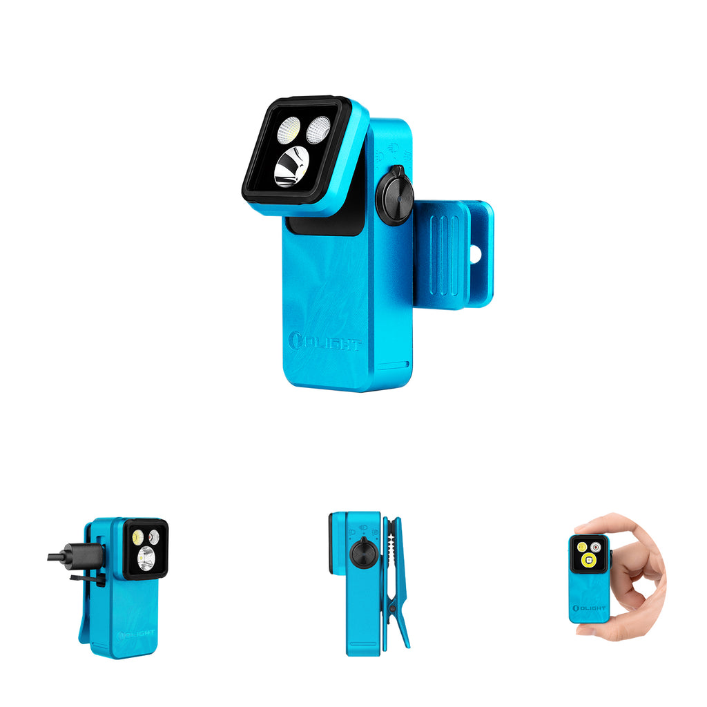 Oclip 2 Pro Clip-on Flashlight - Blue