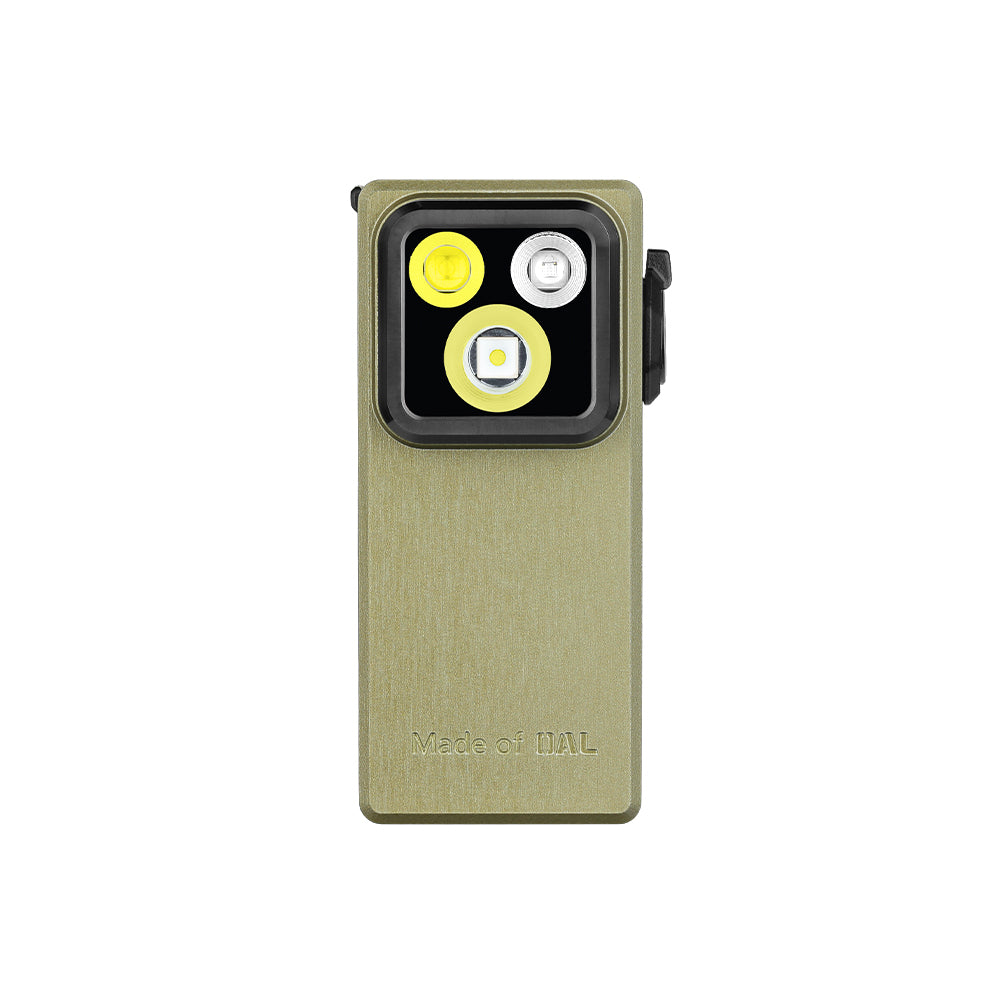 Oclip Ultra Clip-on Flashlight - Olive Green