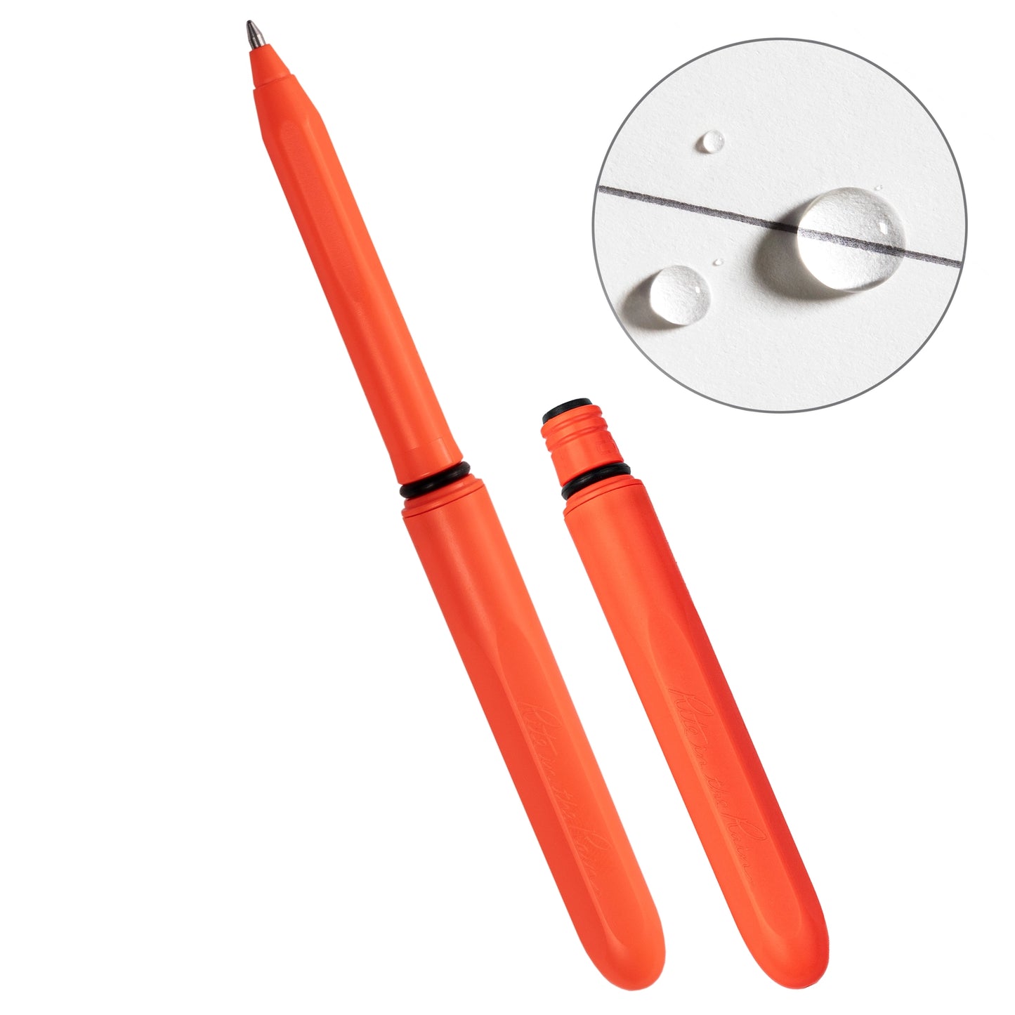 Weatherproof Pocket Pens, Orange, 2 Pack