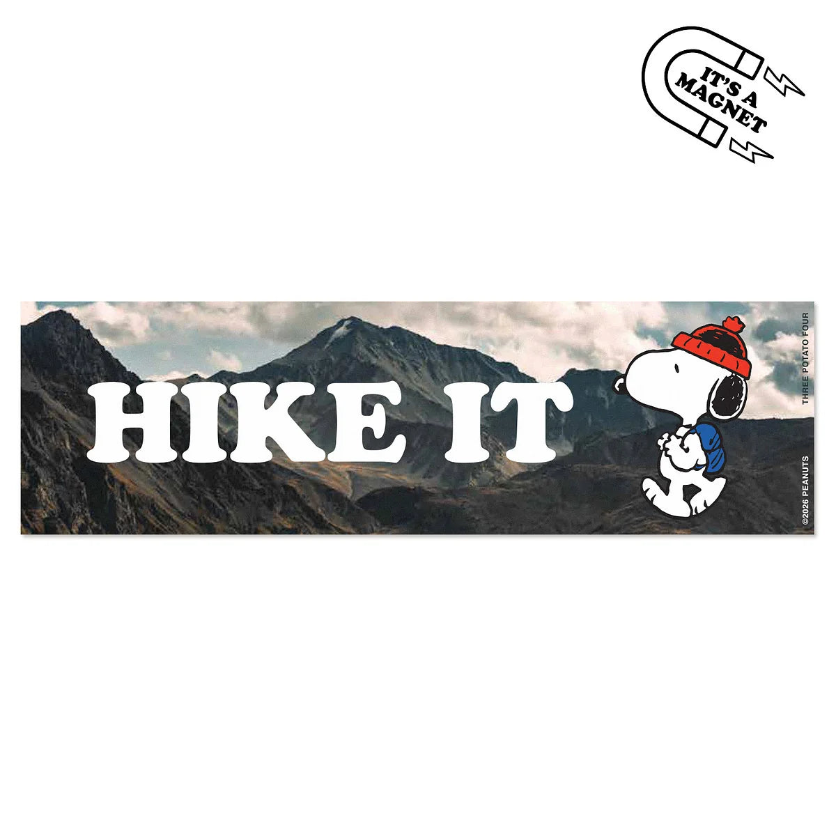Snoopy "Hike It" Bumper Magnet