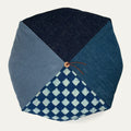 Wingspread Cushion - Indigo/Checkerboard Patchwork