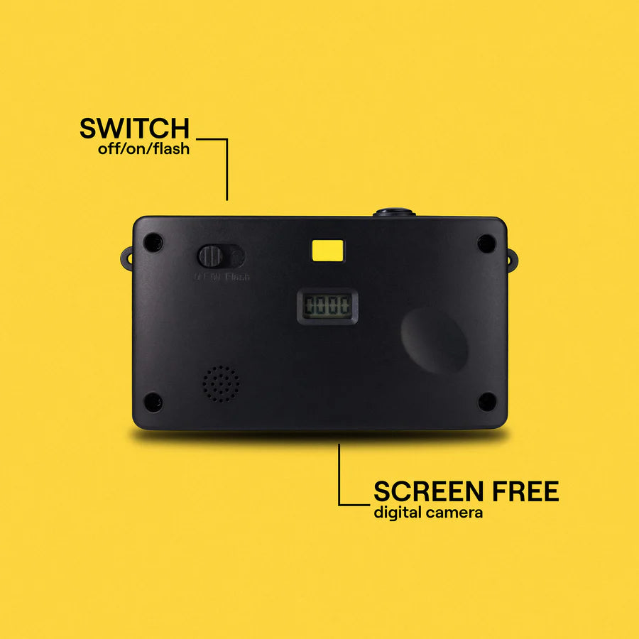 Yellow Square Camera Screen-Free Digital Camera: Sunbeam Yellow – Base Camp Manzanita