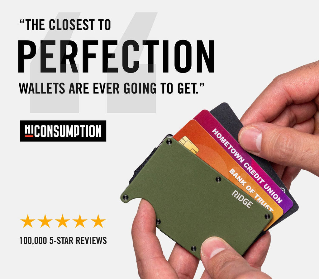 Ridge Wallet 2.0 - Alpine Navy: Cash Strap