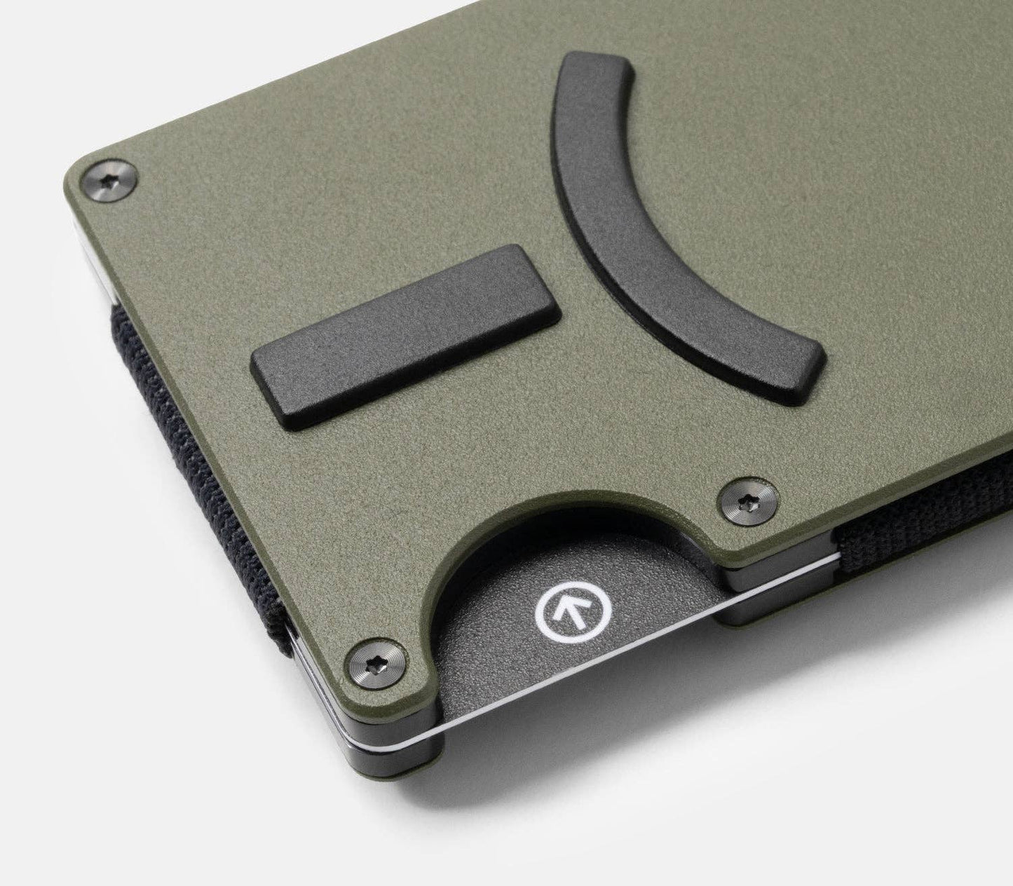 Ridge Wallet For MagSafe - Matte Olive with Cash Strap