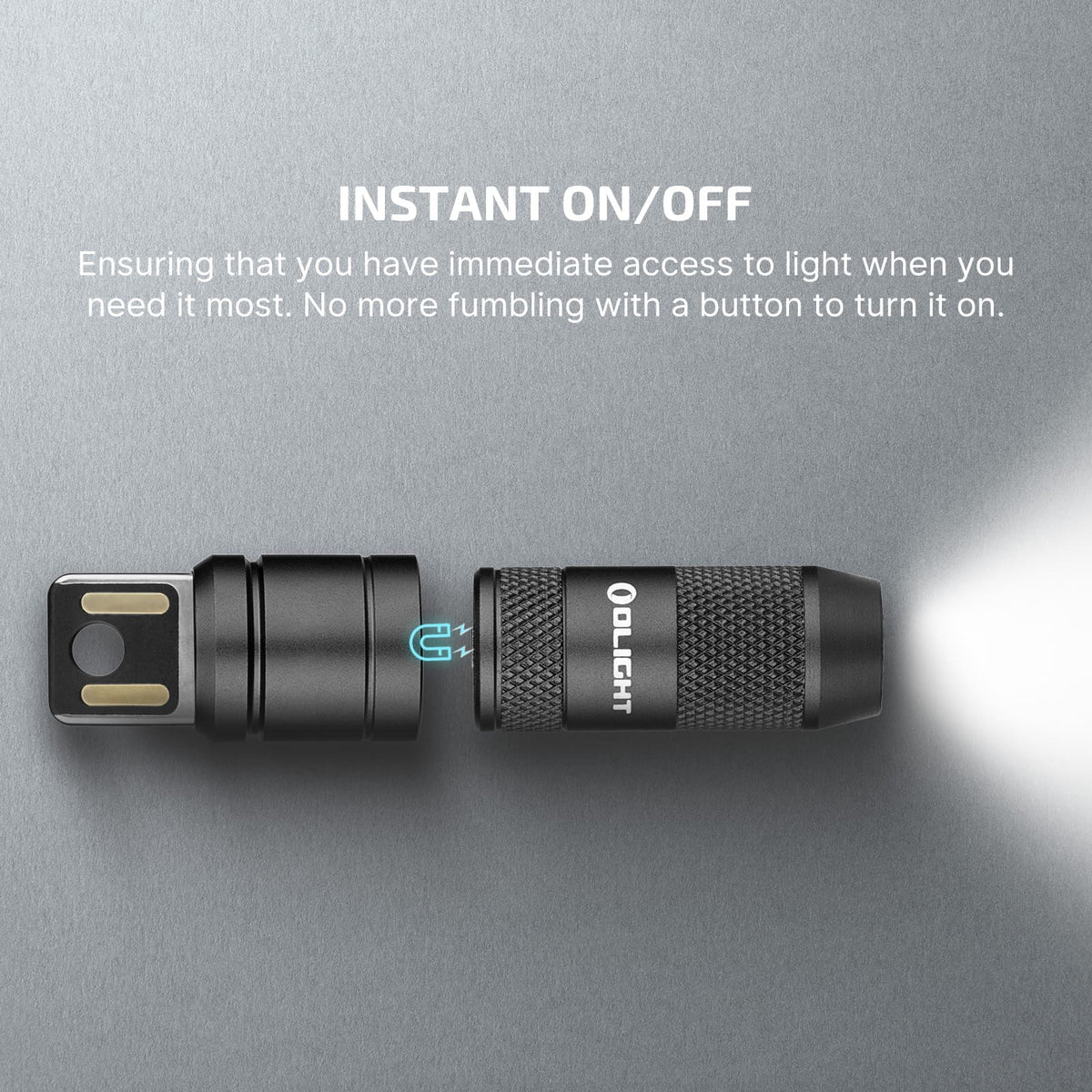 imini 2 Rechargeable Mini Flashlight - Black